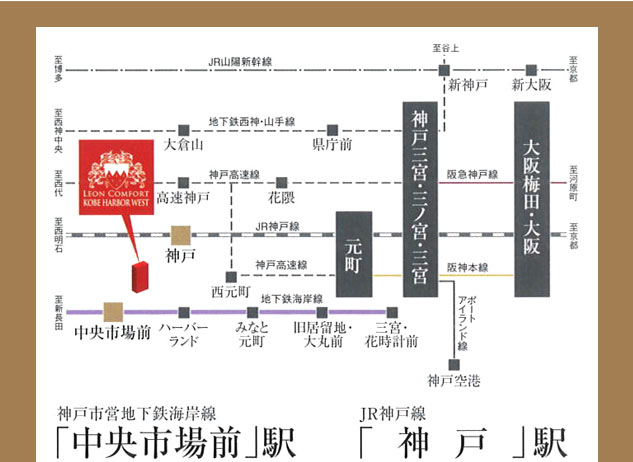 レオンコンフォート神戸ハーバーウエスト　ロケーション