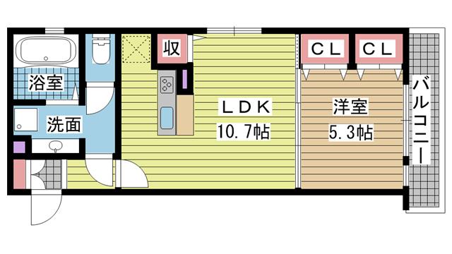 (仮称)北井様ハイツ|神戸市須磨区古川町(JR山陽本線鷹取駅)のハイツ間取 (仮称)北井様ハイツ|神戸市須磨区古川町(JR山陽本線鷹取駅)のハイツ間取