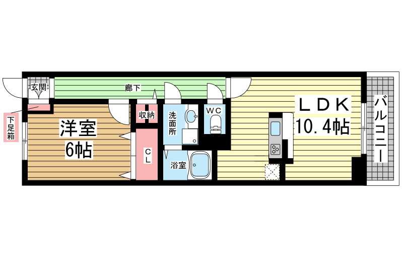 ベイビュー|神戸市中央区北野町(神戸市営地下鉄線新神戸駅)のマンション間取 ベイビュー|神戸市中央区北野町(神戸市営地下鉄線新神戸駅)のマンション間取