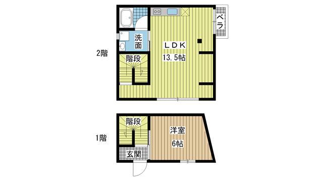 Y’s House RD-2|神戸市須磨区養老町(神戸市営地下鉄線板宿駅)のアパート間取 Y’s House RD-2|神戸市須磨区養老町(神戸市営地下鉄線板宿駅)のアパート間取