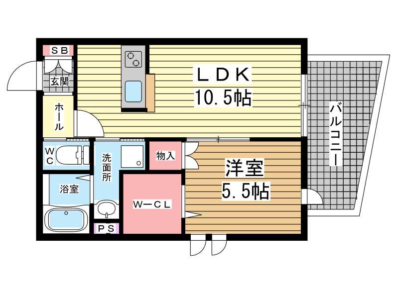 レフィーノ六甲|神戸市灘区篠原本町(阪急神戸線六甲駅)のハイツ間取 レフィーノ六甲|神戸市灘区篠原本町(阪急神戸線六甲駅)のハイツ間取