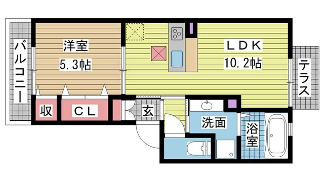 仮)中央区神若通ハイツ|神戸市中央区神若通(山陽新幹線新神戸駅)のハイツ間取 仮)中央区神若通ハイツ|神戸市中央区神若通(山陽新幹線新神戸駅)のハイツ間取