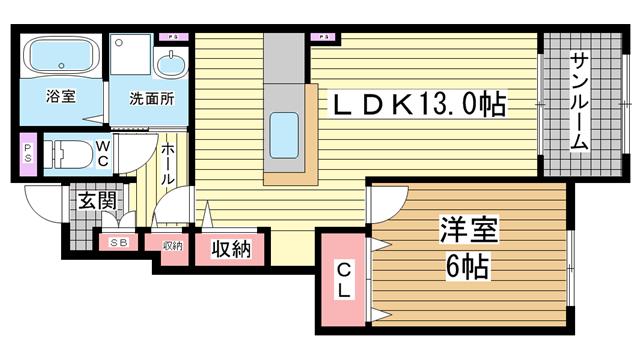 メゾンドソレイユ|明石市大久保町西脇(JR山陽本線大久保駅)のハイツ間取 メゾンドソレイユ|明石市大久保町西脇(JR山陽本線大久保駅)のハイツ間取