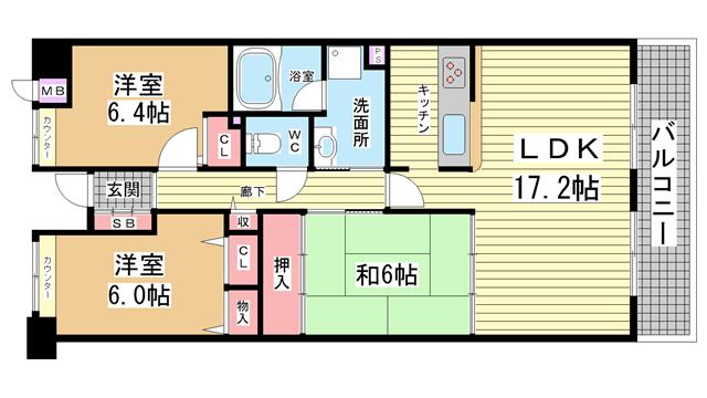 グランディア ミ・アモーレ桃山台|神戸市垂水区桃山台(JR山陽本線垂水駅)の分譲賃貸マンション間取 グランディア ミ・アモーレ桃山台|神戸市垂水区桃山台(JR山陽本線垂水駅)の分譲賃貸マンション間取