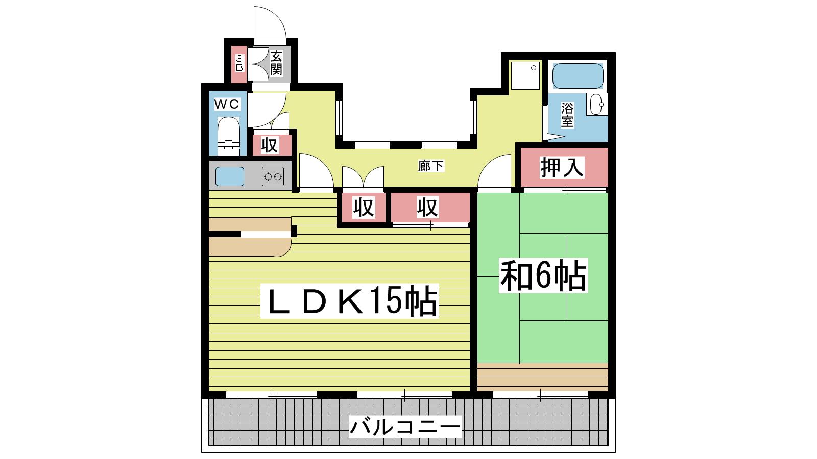 サンコーロイヤル|神戸市中央区琴ノ緒町(JR東海道本線(近畿)三ノ宮駅)のマンション間取 サンコーロイヤル|神戸市中央区琴ノ緒町(JR東海道本線(近畿)三ノ宮駅)のマンション間取