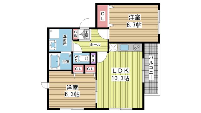 カーサプレジオ|神戸市長田区片山町(神戸市営地下鉄線長田駅)のハイツ間取 カーサプレジオ|神戸市長田区片山町(神戸市営地下鉄線長田駅)のハイツ間取