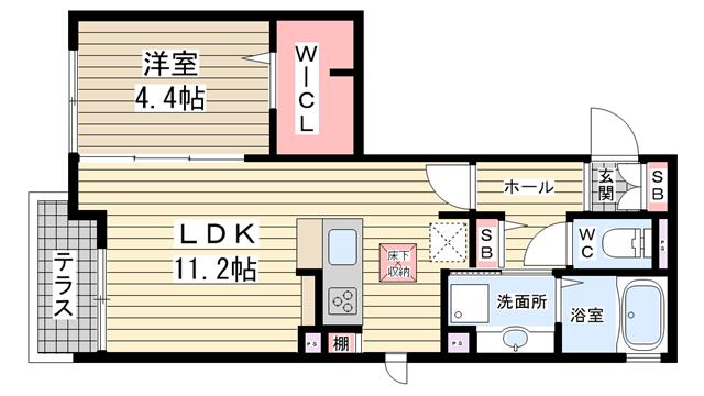 (仮)兵庫町D-room|神戸市兵庫区兵庫町(JR東海道本線(近畿)神戸駅)のハイツ間取 (仮)兵庫町D-room|神戸市兵庫区兵庫町(JR東海道本線(近畿)神戸駅)のハイツ間取