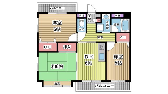 レジデンス松栄|神戸市兵庫区夢野町(神戸市営地下鉄線湊川公園駅)のマンション間取 レジデンス松栄|神戸市兵庫区夢野町(神戸市営地下鉄線湊川公園駅)のマンション間取