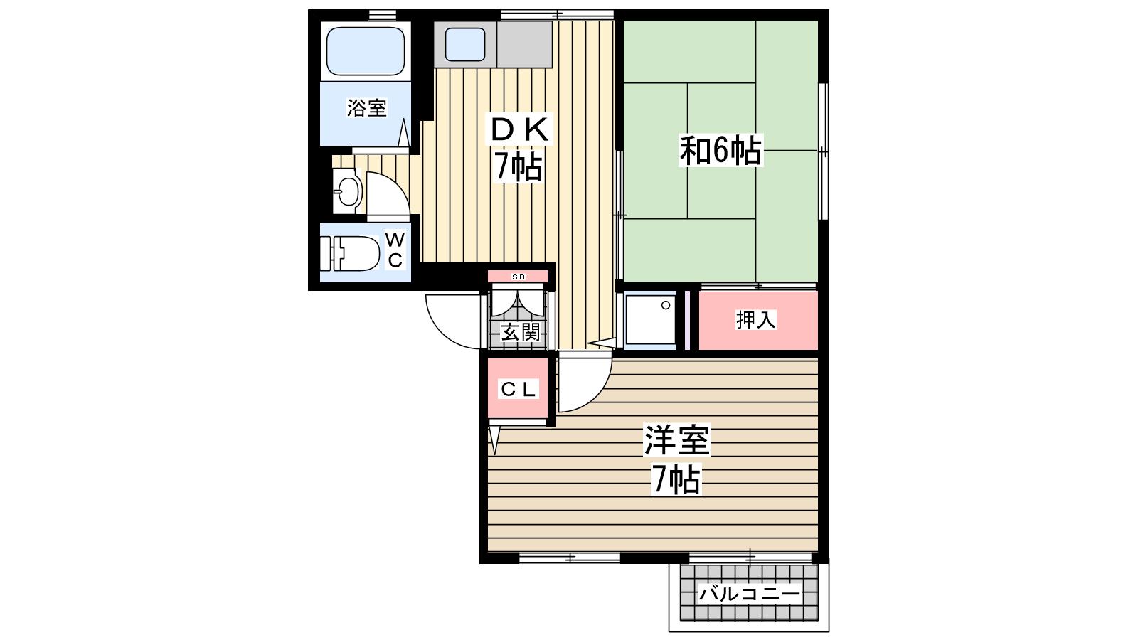 ソファレ菊水|神戸市兵庫区大同町(神戸市営地下鉄線湊川公園駅)のハイツ間取 ソファレ菊水|神戸市兵庫区大同町(神戸市営地下鉄線湊川公園駅)のハイツ間取