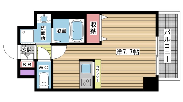 ライジングコート三宮マリーナシティ|神戸市中央区東雲通(阪急神戸線春日野道駅)の分譲賃貸マンション間取 ライジングコート三宮マリーナシティ|神戸市中央区東雲通(阪急神戸線春日野道駅)の分譲賃貸マンション間取