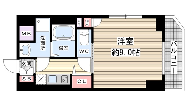 レジデンス三宮東グルーブ |神戸市中央区南本町通(JR東海道本線(近畿)三ノ宮駅)の分譲賃貸マンション間取 レジデンス三宮東グルーブ |神戸市中央区南本町通(JR東海道本線(近畿)三ノ宮駅)の分譲賃貸マンション間取