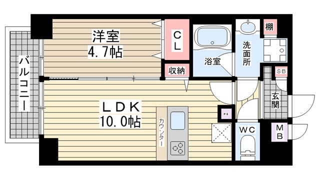 サニーコート神戸下山手|神戸市中央区下山手通(JR東海道本線(近畿)神戸駅)のマンション間取 サニーコート神戸下山手|神戸市中央区下山手通(JR東海道本線(近畿)神戸駅)のマンション間取