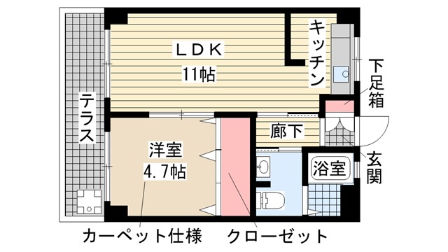 ファミリーハイツ永沢|神戸市兵庫区永沢町(神戸高速線新開地駅)のマンション間取 ファミリーハイツ永沢|神戸市兵庫区永沢町(神戸高速線新開地駅)のマンション間取