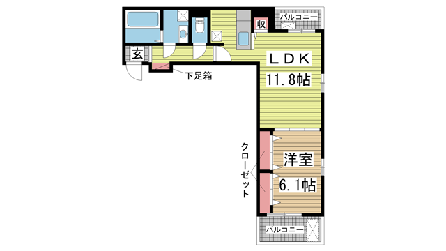 belle ville 熊野|神戸市兵庫区熊野町(神戸電鉄有馬線長田駅)のアパート間取 belle ville 熊野|神戸市兵庫区熊野町(神戸電鉄有馬線長田駅)のアパート間取
